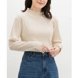 アイボリー | トップス カットソー 長袖 | Honeys