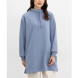 スモーキーブルー | トップス カットソー 長袖 | Honeys