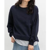 ネイビー | トップス スウェット 長袖 | Honeys