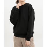 ブラック | トップス スウェット 長袖 | Honeys