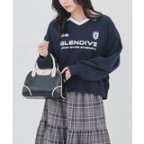 ネイビー | トップス スウェット 長袖 | Honeys