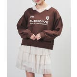 ブラウン | トップス スウェット 長袖 | Honeys