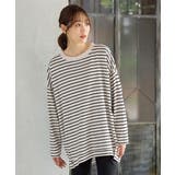 ベージュ×クロ | トップス Tシャツ ロンT | Honeys