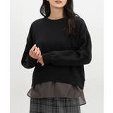 ブラック | トップス スウェット 長袖 | Honeys