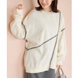 アイボリー | トップス スウェット 長袖 | Honeys