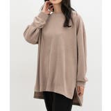 杢ベージュ | トップス カットソー 長袖 | Honeys