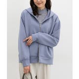 スモーキーブルー | トップス パーカー ジップパーカー | Honeys