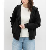 ブラック | トップス パーカー ジップパーカー | Honeys