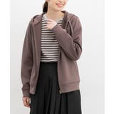 モカ | トップス パーカー ジップパーカー | Honeys