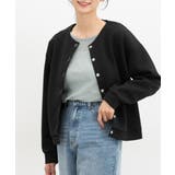 ブラック | トップス カーディガン 長袖 | Honeys