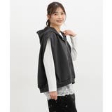 チャコール | トップス ベスト スウェット | Honeys
