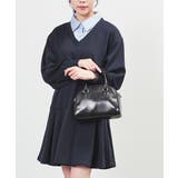 ネイビー | ワンピース 長袖 ミニ丈 | Honeys