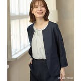 アウタージャケット ノーカラージャケット 接触冷感 | Honeys | 詳細画像8 