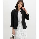 ブラック | アウター ジャケット カラーレス | Honeys