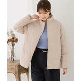 ベージュ | アウター ファイバーダウン 大きいサイズ | Honeys