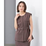 アウター ジレ ベスト | Honeys | 詳細画像10 