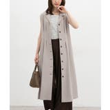 グレージュ | ワンピース ノースリーブ ロング丈 | Honeys