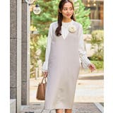 グレージュ | ワンピース ジャンスカ ノースリーブ | Honeys