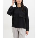 ネイビー | トップス ブラウス 長袖 | Honeys