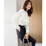 オフ水玉 | トップス ブラウス 長袖 | Honeys