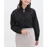 ブラック | トップス ブラウス 長袖 | Honeys