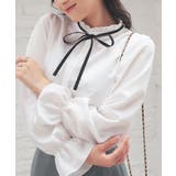 ホワイト | トップス ブラウス 長袖 | Honeys