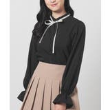 ブラック | トップス ブラウス 長袖 | Honeys