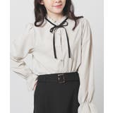 グレージュ | トップス ブラウス 長袖 | Honeys