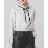 オフ水玉 | トップス ブラウス 長袖 | Honeys