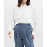 ホワイト | トップス ブラウス 長袖 | Honeys