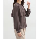 ダークブラウン | トップス ブラウス 長袖 | Honeys