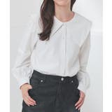 ホワイト | トップス ブラウス 長袖 | Honeys