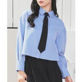 ブルー×オフ | トップス シャツ ブラウス | Honeys