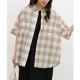 ベージュチェック | トップス シャツ ブラウス | Honeys