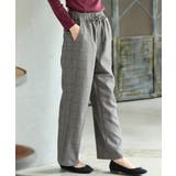 ベージュ×クロ | ボトムス パンツ イージーパンツ | Honeys