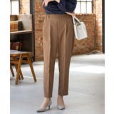 キャメル | ボトムス パンツ 美ージーテーパードパンツ | Honeys