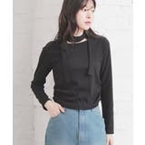 ブラック | トップス カットソー 長袖 | Honeys