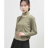 カーキ | トップス カットソー 長袖 | Honeys