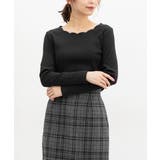 ブラック | トップス カットソー 長袖 | Honeys
