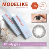 クラウディグレー | カラコン モデライク ワンデー度あり | モアコンタクト