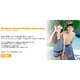 水着 レディース 3点セット、水着ビキニ、ボーダー柄、ワイヤー入りロンパース付き… | HOYUKI | 詳細画像2 