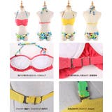 水着 ビキニ、花柄、胸パッド取り外し可、ワイヤー入り、S/M/L 3点セット | HOYUKI | 詳細画像11 