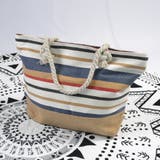 ビーチバッグ 花柄 ボーダー柄 | HOYUKI | 詳細画像9 