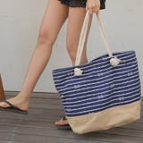 ビーチバッグ 花柄 ボーダー柄 | HOYUKI | 詳細画像15 