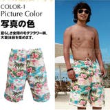 水着メンズ、ビーチパンツ、トランクス、ハーフパンツ、花柄、カジュアル、短パン、大… | HOYUKI | 詳細画像3 
