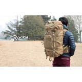 70L軍用リュックサック、正規軍用品、レインカッパ付き、登山遠足用、ハイキング用… | HOYUKI MEN | 詳細画像4 