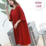 ワインレッド | Tシャツ ワンピース ロングTシャツ | ica