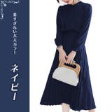 ふんわり落ち感のある薄手素材 切り替えプリーツスカート 長袖 | ica | 詳細画像11