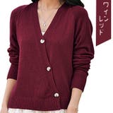 斜めボタン ニット カーディガン | ica | 詳細画像11