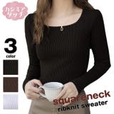 ブラック | カシミアタッチ 柔らか リブニット | ica